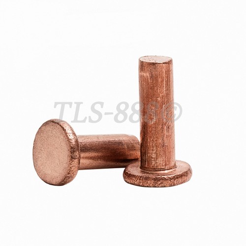 M2 M2.5 M3 M4 Flat Head Knurling Copper Rivets Solid Brass Rivet ...
