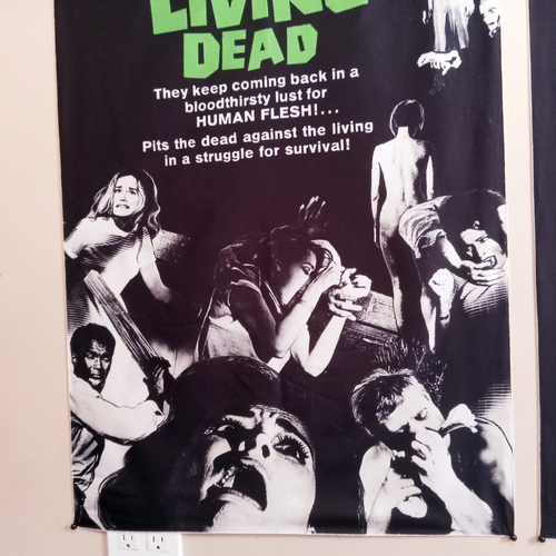 Tapiz de 2x3 pies Night of the Living Dead - George Romero Zombies NOTLD Horror - Imagen 5 de 7