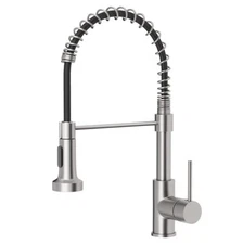 Commercial Kitchen Sink Faucet with Pull Down Spray Single Handle Brushed Nickel