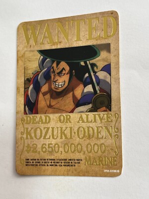 2024 ONE PIECE Card Game TCG #358 KOZUKI ODEN WANTED Peru Edition