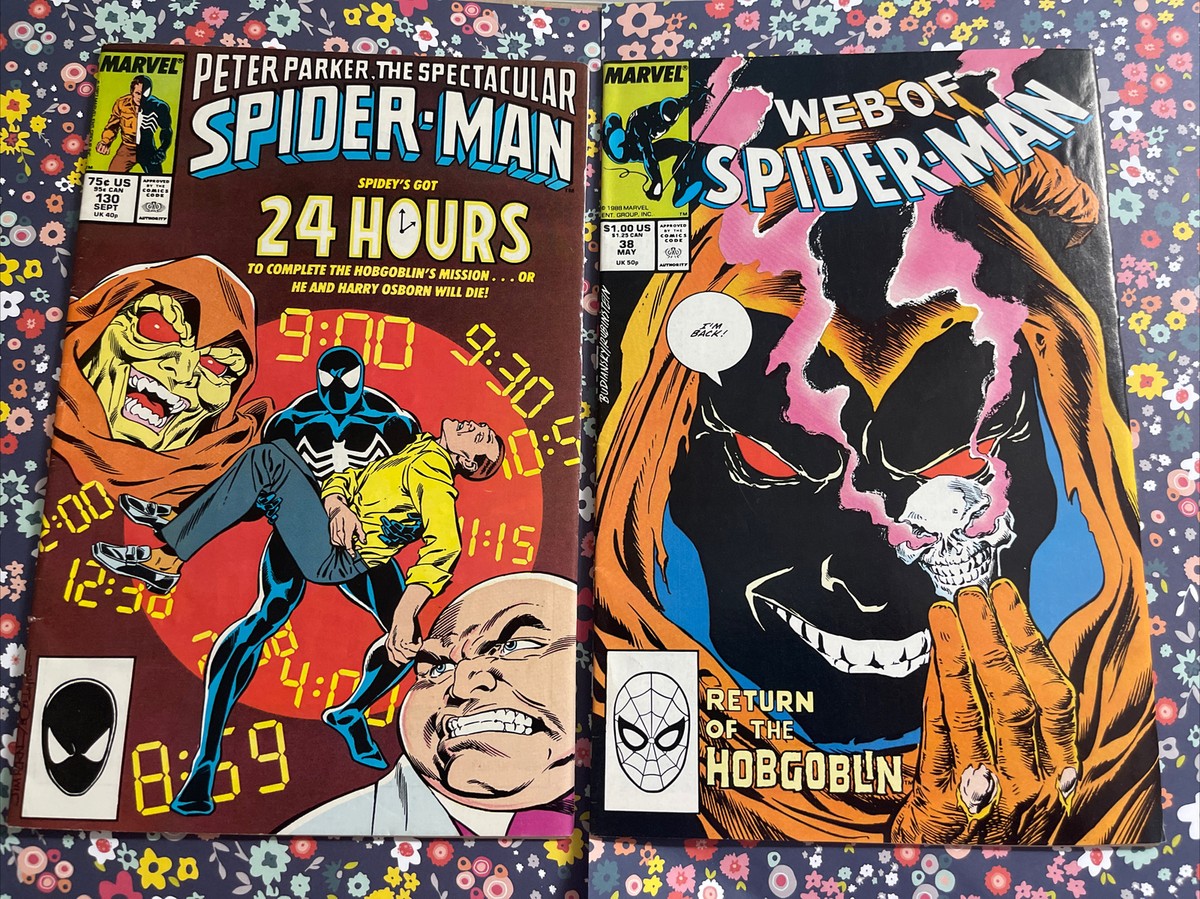 WEB OF SPIDER-MAN #38 SPECTACULAR #130 HOBGOBLIN KINGPEN 1987