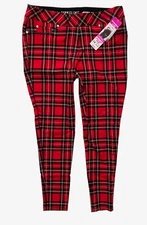 Nygard Luxe Nwt Blue Plaid Check Slims Legging Legging Pants 1X