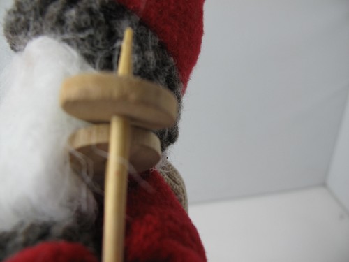 Weihnachtsmann mit schwarzen Schuhen Figur Skistöcke Geschenke 10" (AA) - Bild 8 von 8