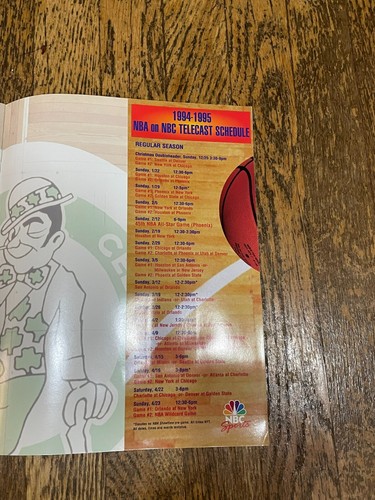 This is the NBA on NBC Press Kit 1994 Shaq Barkley Ewing Mourning Robinson Riley - Picture 6 of 8