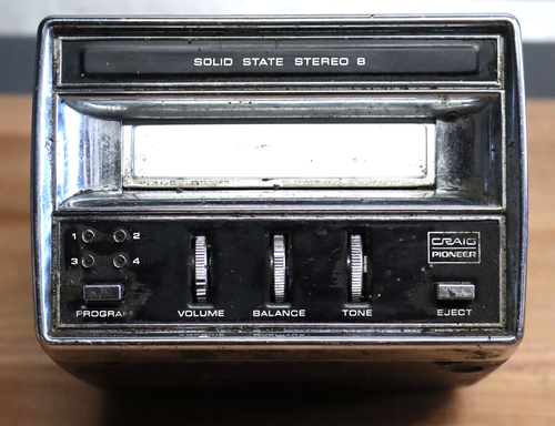 RARE VINTAGE 1970s CRAIG PIONEER MODEL 3123 CAR 8 TRACK PLAYER ...
