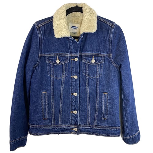 NEW Old Navy Sherpa Fleece Lined Denim 