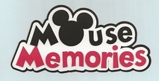 Mouse Memories Die Cut, LAYERED, 6" x 2-7/8" - Mickey Mouse - Scrapbooking
