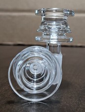 Cuenco deslizante de agarre acanalado de vidrio de 14 mm macho para bong de tubería de agua de vidrio (1 - UNO)