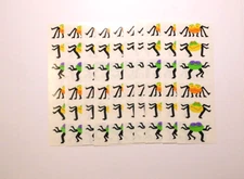 Mrs. Grossman's Lot of 10 Strips Halloween ~Spooky Spiders~ 2004 Stickers