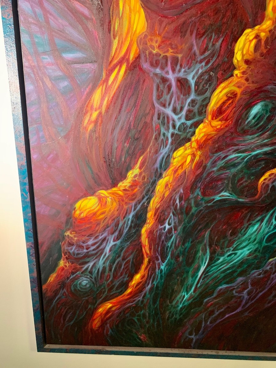 🔥🐇GUY AITCHISON - Original Oil on Canvas - MIND TREE 1 - 1993