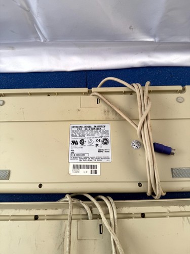 Lot of 2 Dell QuietKey SK-1000REW QWERTY Keyboard Beige Wired | UNTESTED - Picture 5 of 6