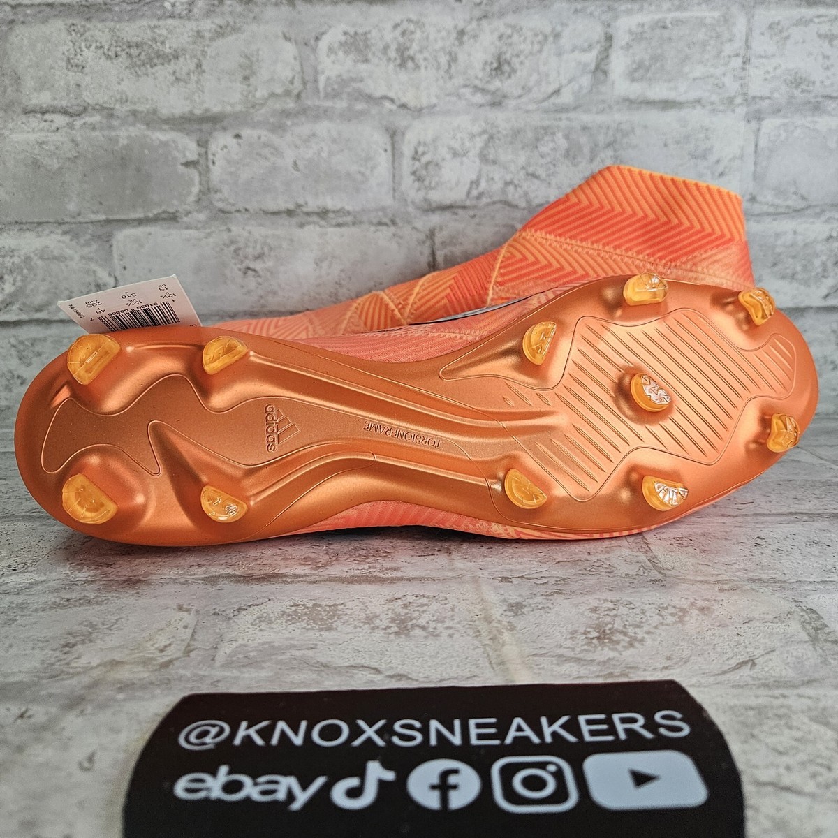 Adidas Nemeziz 18+ FG Zest Orange Black Solar Red Soccer DA9589