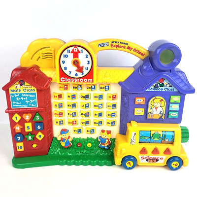VTECH Little Smart EXPLORE MY SCHOOL Vintage Learning TOY Tested 100% Working!