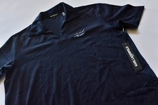 Karl Lagerfeld Men's Polo Shirt Blue Velvet Size Med - NWT - MSRP $119