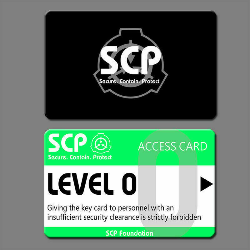 SCP Foundation Secure Access Keycard ID Card Badge Cosplay 