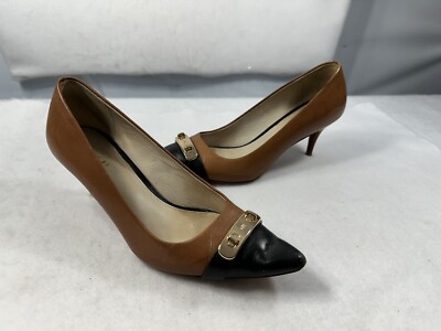 【COACH】Pointed Toe Leather Kitten Heel Slingback Pumps VINTAGE COACH LEATHER POINTED TOE KITTEN HEELS SIZE 6.5 B