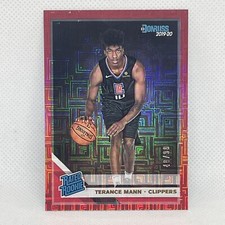 2019 TERANCE MANN DONRUSS NBA #242 RED CHOICE #D/99 RATED ROOKIE RC CARD LA