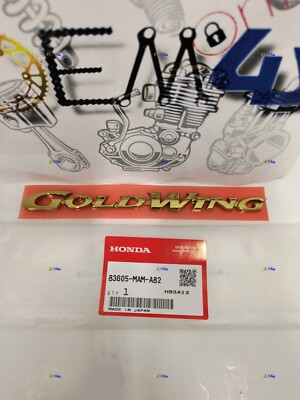 Honda Genuine OEM Right Side Cover Emblem 98 99 00 GL1500 Goldwing 83605-MAM-A82