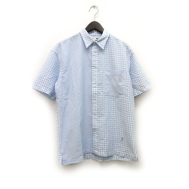 【YOURNUS】Armand Turn-up Check Shirt Uniqlo Jw Anderson Seersucker Shirt Check Pattern Short