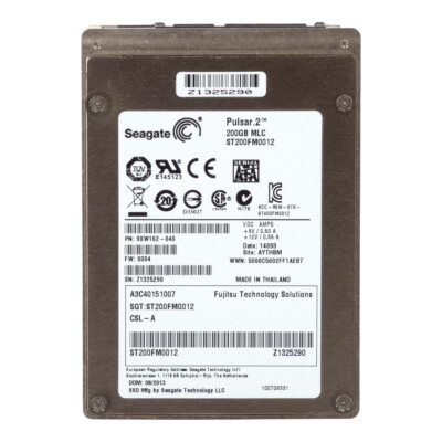 HARD DRIVE FUJITSU A3C40151007 200GB MLC ST200FM0012 SSD SATA 2.5 inch