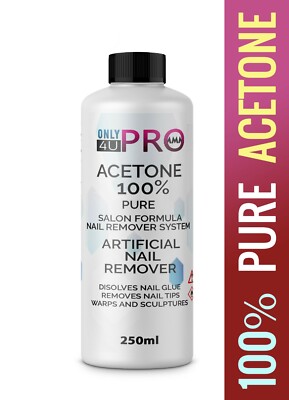 100 % reines Aceton überlegene Qualität Nagellackentferner UV/LED GEL Einweichen 250 ml