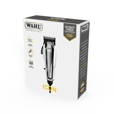 Wahl Icon Classic Series 8490836 Haarschneidemaschine mit Kabel - Schwarz/Weiß