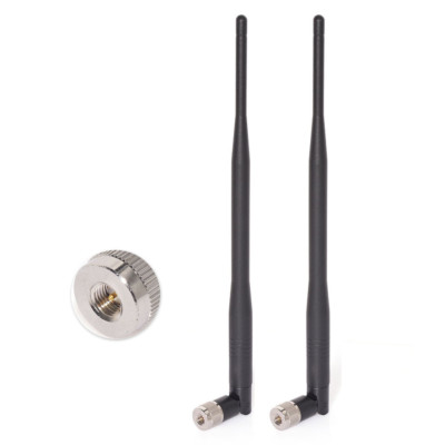 2 Stücke WiFi 2,4Ghz 7dBi SMA Male Antenne für Foscam Amcrest Security IP Kamera