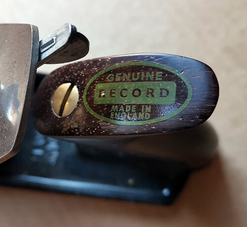 Calcomanía de registro marca registrada pegatina para restauración herramientas vintage vice tornillo plano g2c - Imagen 2 de 7