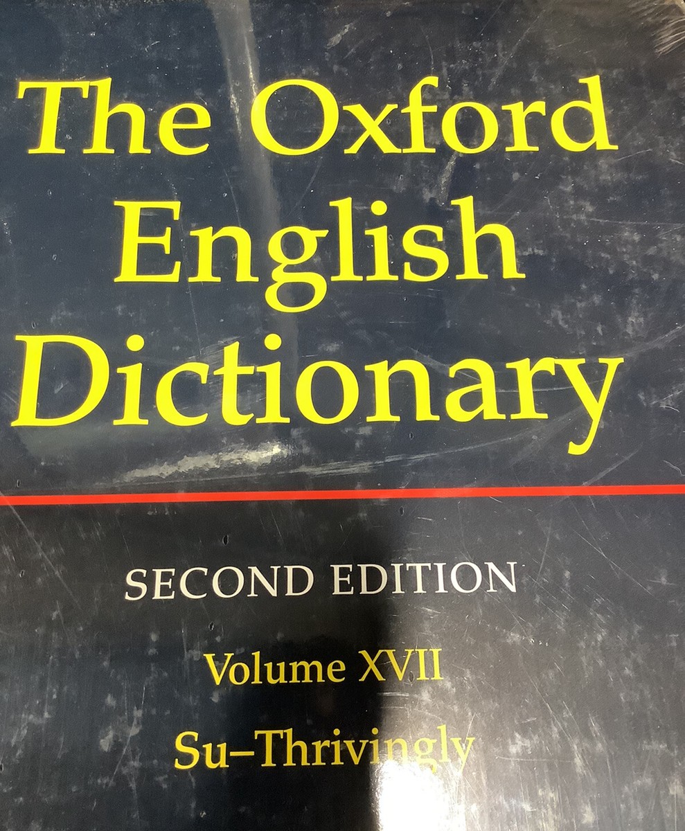 The Oxford English Dictionary BOOK 2nd Edi Volume XVII Su