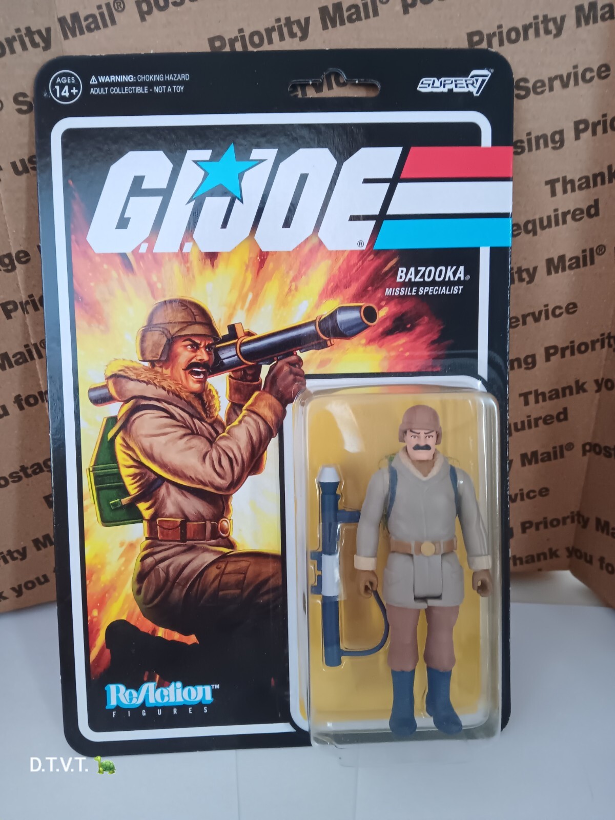 G.I. Joe Super 7 Reaction BAZOOKA (ARCTIC) 3.75" New Moc 2021