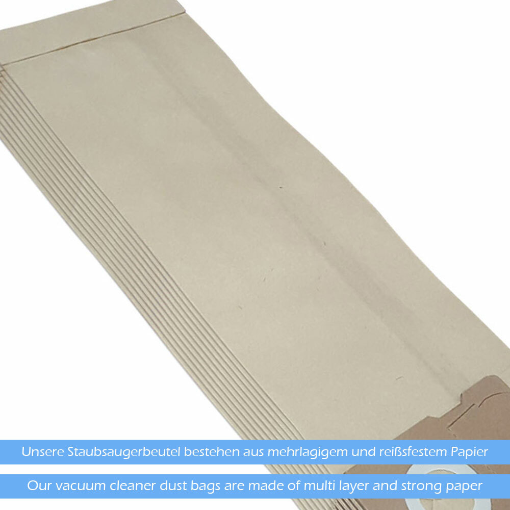 Vhbw 10x Sacchetto Compatibile Con Hoover Dry S 1640 Forza 1100 H 31 H31 H 39 H39 Aspirapolvere In Microfibra 45cm X 30cm 84046379