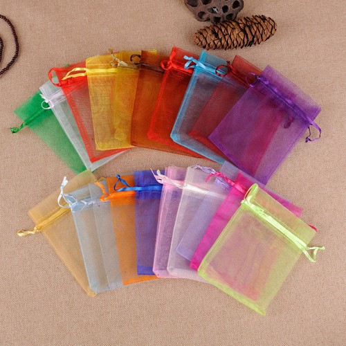 1000PCS Organza Candy Bags Wedding Party Favor Gift Jewelry Pouch Sheer Decor - Picture 66 of 252