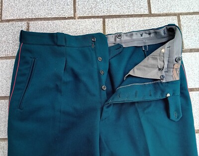 Pantalon D'officier Russe Soviétique URSS - Taille L Années 1970-80, Occasion Vert