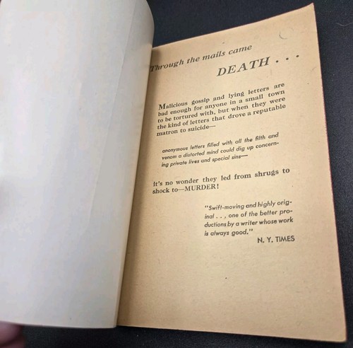 Agatha Christie The Case of The Moving Finger Avon Books 1942 Mystery Crime Vtg - Picture 8 of 12