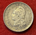 Argentina 10 Centavos 1882 Silver Coin Km#26 T7148
