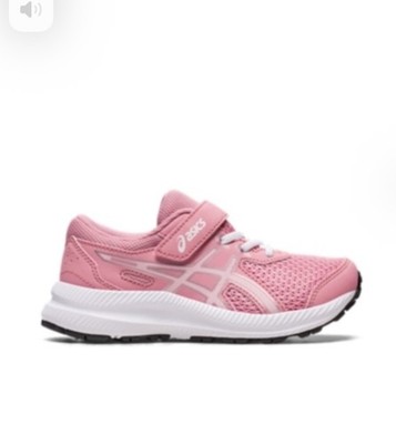 Kids Girls ASICS Pre-School Contend 8 Size K12 Pink, Great Shape