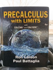 Precalculus with Limits by Ron Larson and Paul Battaglia (2017, Hardcover)