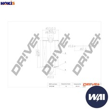 OIL FILTER DP1110.11.0158 FOR VAUXHALL ZAFIRA/Mk/III ASTRA/VII MOKKA MERIVA 1.6L