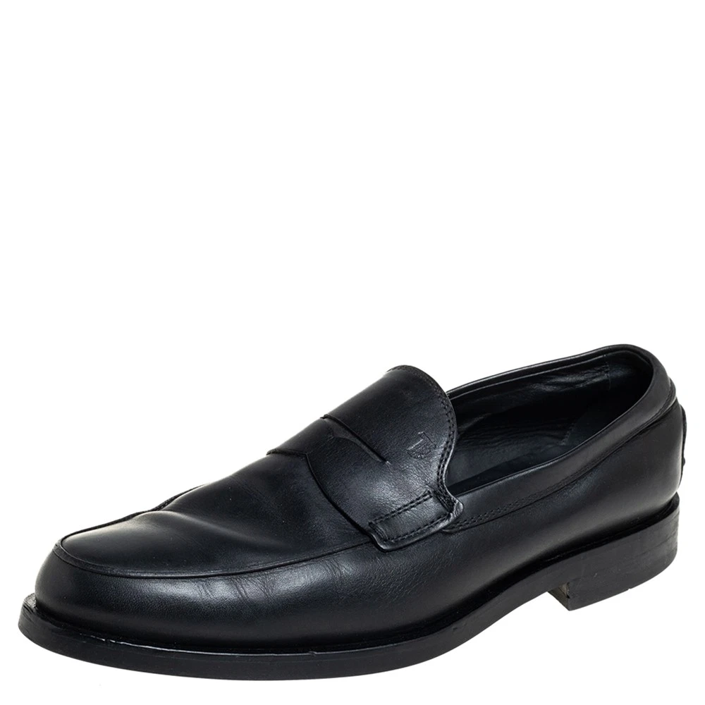 TOD’S Mocassini slip on neri in pelle taglia 41