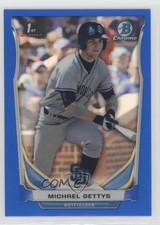 2014 Bowman Draft Chrome Blue Refractor 313/399 Michael Gettys #CDP49 0q3