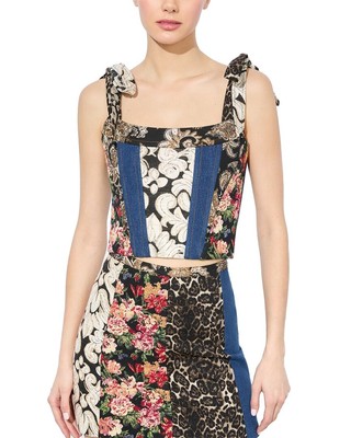 Alice + Olivia Clara Bustier Women's Blue 0