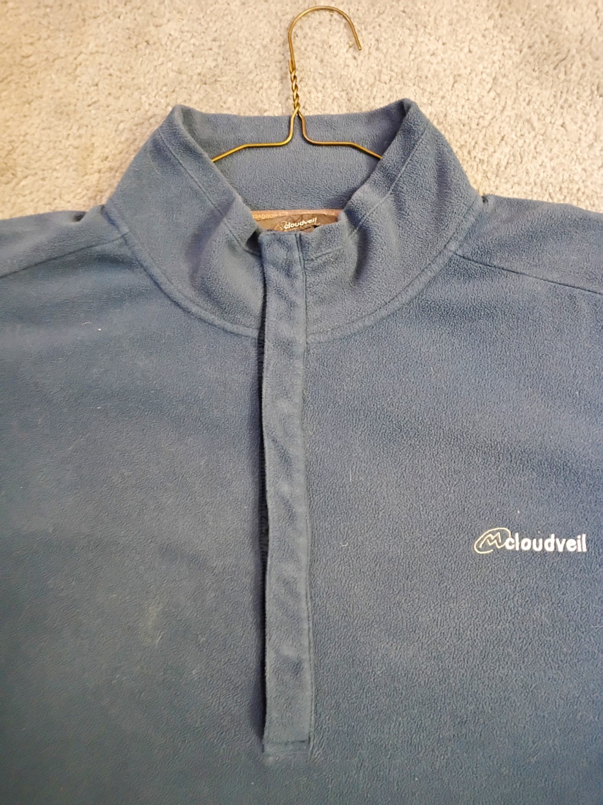 Cloudveil fleece snap-front ¼ pullover size XL, b… - image 5