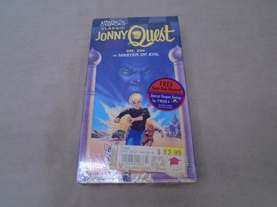 Cartoon Network VHS Johnny Quest: Dr. Zin In Master Of Evil W/ Comic Book Sealed