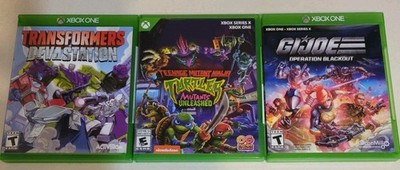 Transformers Devastation, TMNT: Mutants Unleashed & G.I. Joe Operation..(Xbox)
