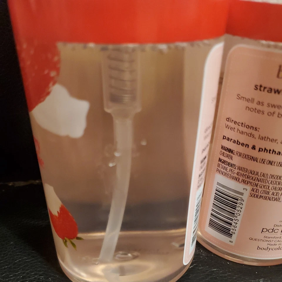 Bodycology 4pc Lot Strawberry Cheesecake Foaming Hand Soap 10.1oz 299ml New (x5) - Image 4 of 4