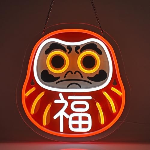 Daruma ダルマ Neon Sign, Neon Lights Hanging Wall Art Decoration