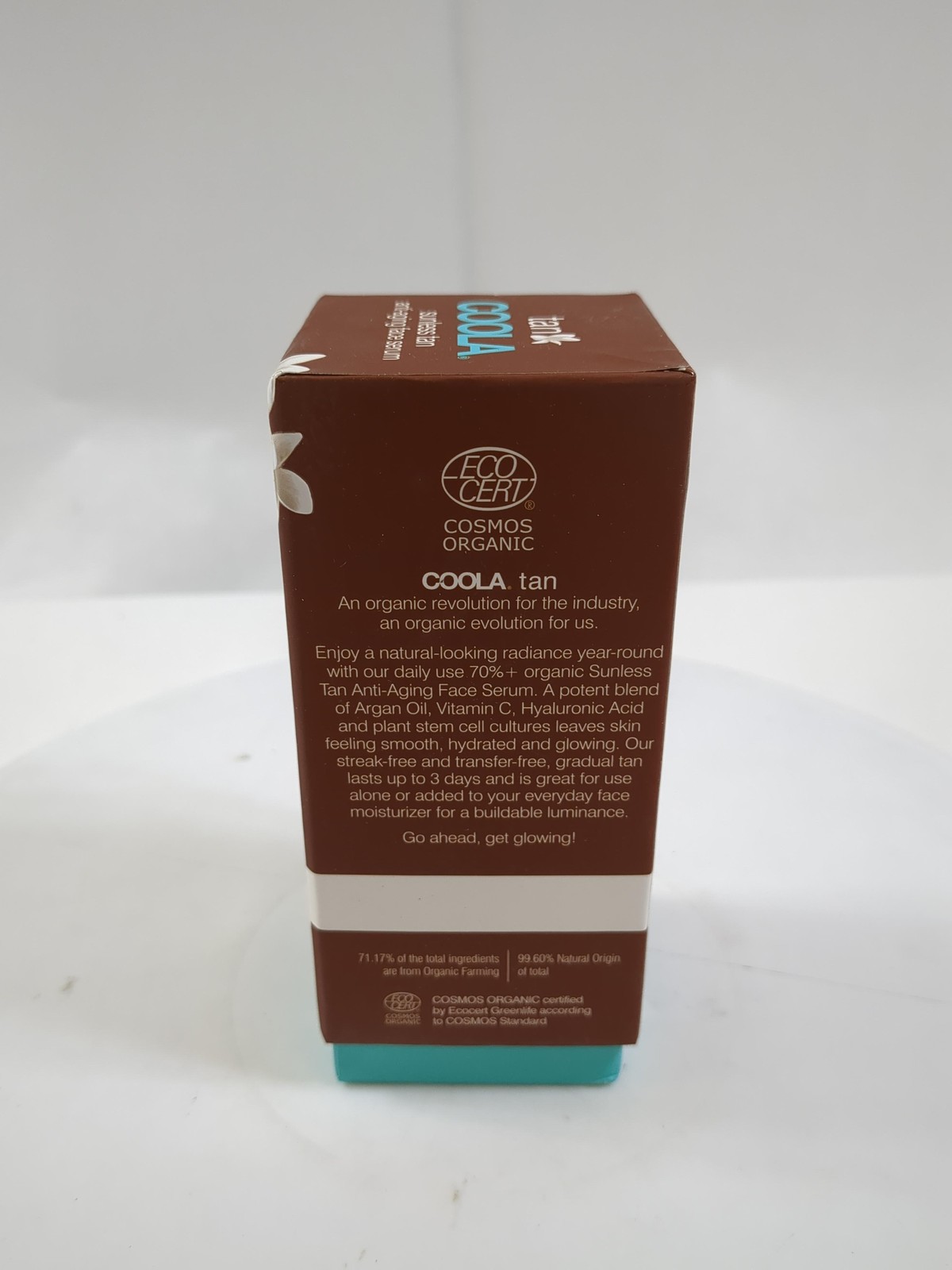 Coola Organic Sunless Self Tanner Face Serum, Dermatologist Tested Anti-aging