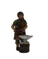 Krippenfigur Schmied Mit Amboss 8 Cm Polyresin Deko Weihnachtsfigur
