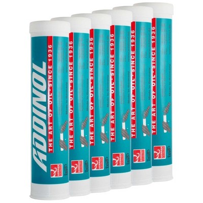 ADDINOL Mehrzweckfett L 2 G Graphit Kartusche Graphitfett Grafitfett 6 X 400 g