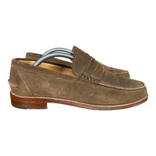 Mocassini Russell Bromley scamosciati UK8 mocassino uomo marrone fatti a mano in Inghilterra
